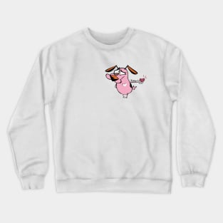 Cowardly dog T-Shirt Crewneck Sweatshirt